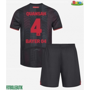 Bayer Leverkusen Jarell Quansah #4 Hemmaställ Barn 2025-26 Kortärmad (+ Korta byxor)
